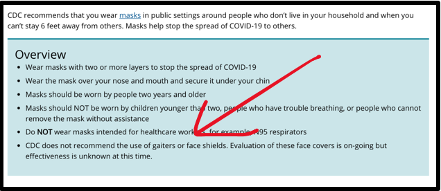 CDC mask guidance
